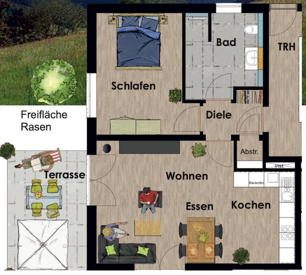 Fuchsbau Apartment ไบเออร์สบรอนน์ ภายนอก รูปภาพ